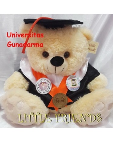 Boneka Wisuda Universitas Gunadarma - Diploma - Manajemen Keuangan (30 cm)